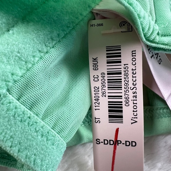 Victorias Secret Dream Angels Mint Green Lace Mesh Corset Top Size S-DD 11240102 - Picture 9 of 12